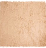 VidaXL Nepleer Schapenvacht Tapijt Beige 240 x 240 cm Polyester