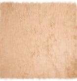 VidaXL Nepleer Schapenvacht Tapijt Beige 120 x 120 cm Polyester