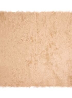 VidaXL Nepleer Schapenvacht Tapijt Beige 200 x 280 cm Polyester