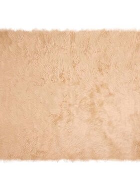 VidaXL Nepleer Schapenvacht Tapijt Beige 160 x 230 cm Polyester