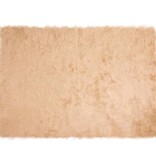 VidaXL Nepleer Schapenvacht Tapijt Beige 140 x 200 cm Polyester