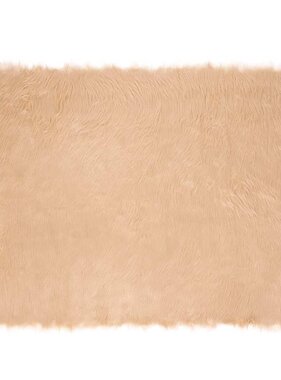 VidaXL Nepleer Schapenvacht Tapijt Beige 120 x 170 cm Polyester