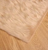 VidaXL Nepleer Schapenvacht Tapijt Beige 120 x 170 cm Polyester