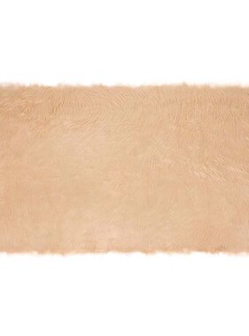 VidaXL Nepleer Schapenvacht Tapijt Beige 80 x 150 cm Polyester