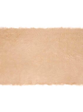 VidaXL Nepleer Schapenvacht Tapijt Beige 60 x 110 cm Polyester