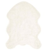 VidaXL Nepleer Schapenvacht Tapijt Wit 80 x 120 cm Polyester