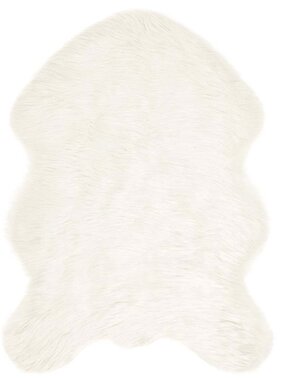 VidaXL Nepleer Schapenvacht Tapijt Wit 80 x 120 cm Polyester