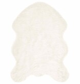 VidaXL Nepleer Schapenvacht Tapijt Wit 60 x 90 cm Polyester