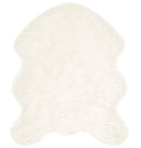 VidaXL Nepleer Schapenvacht Tapijt Wit 50 x 80 cm Polyester