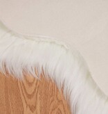 VidaXL Nepleer Schapenvacht Tapijt Wit 50 x 80 cm Polyester