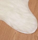 VidaXL Nepleer Schapenvacht Tapijt Wit 50 x 80 cm Polyester