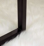 VidaXL Nepleer Schapenvacht Tapijt Wit 120 x 120 cm Polyester