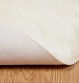 VidaXL Nepleer Schapenvacht Tapijt Wit 100 x 100 cm Polyester