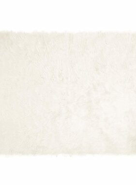 VidaXL Nepleer Schapenvacht Tapijt Wit 240 x 340 cm Polyester