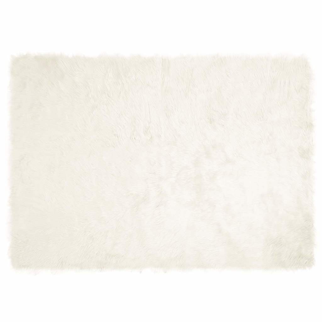 VidaXL Nepleer Schapenvacht Tapijt Wit 240 x 340 cm Polyester