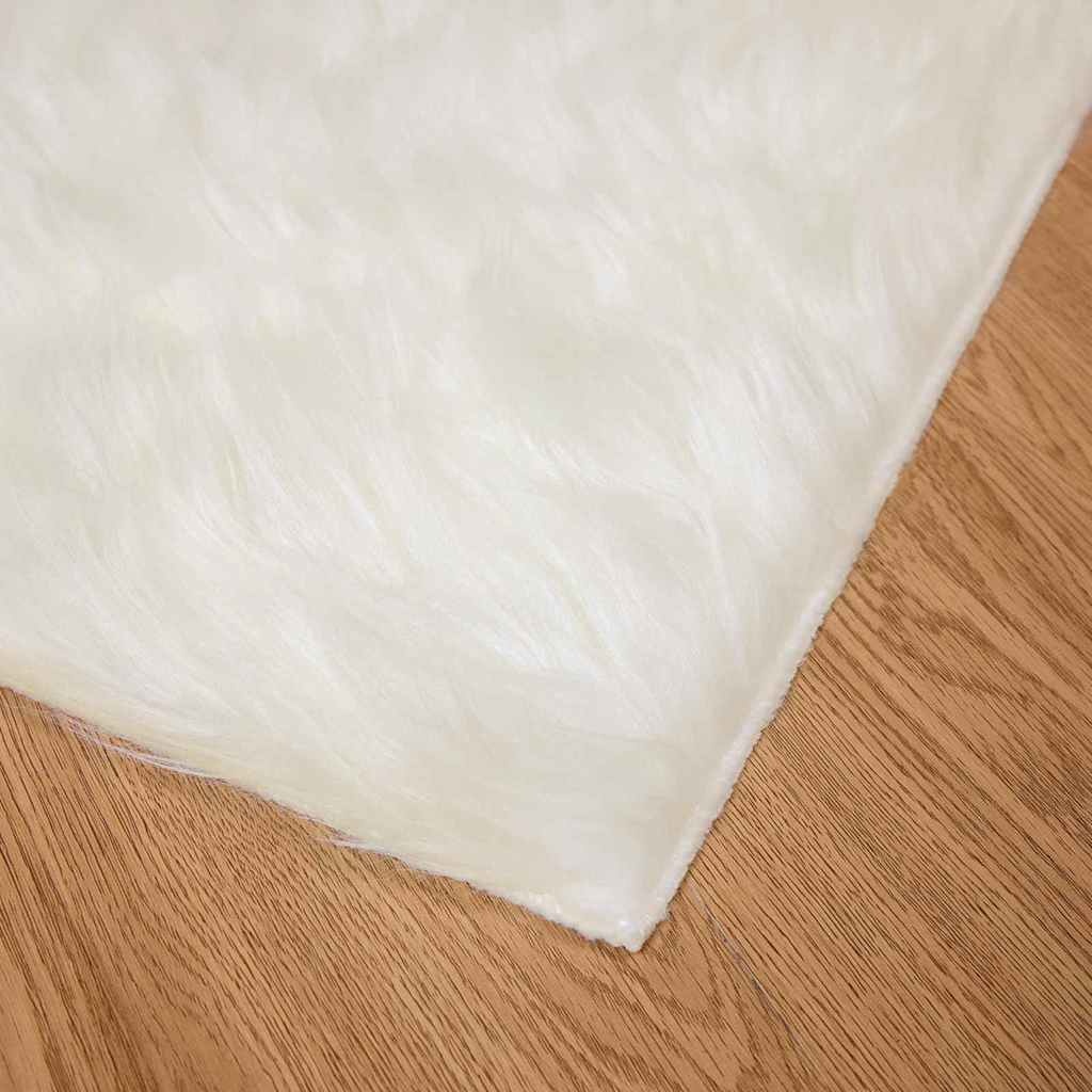 VidaXL Nepleer Schapenvacht Tapijt Wit 200 x 280 cm Polyester