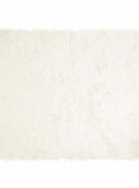 VidaXL Nepleer Schapenvacht Tapijt Wit 160 x 230 cm Polyester