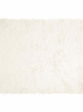 VidaXL Nepleer Schapenvacht Tapijt Wit 140 x 200 cm Polyester