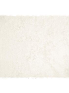 VidaXL Nepleer Schapenvacht Tapijt Wit 120 x 170 cm Polyester