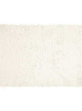 VidaXL Nepleer Schapenvacht Tapijt Wit 100 x 200 cm Polyester