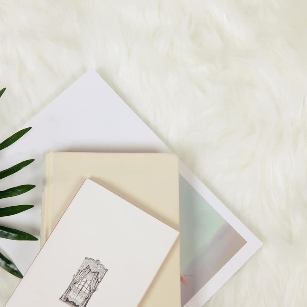 VidaXL Nepleer Schapenvacht Tapijt Wit 100 x 200 cm Polyester