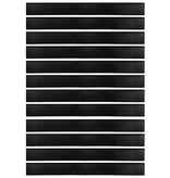 VidaXL Schroefbare Deurborstelafsluitingen 12 pcs Zwart 100 cm