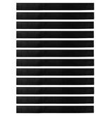 VidaXL Schroefbare Deurborstelafsluitingen 12 pcs Zwart 100 cm