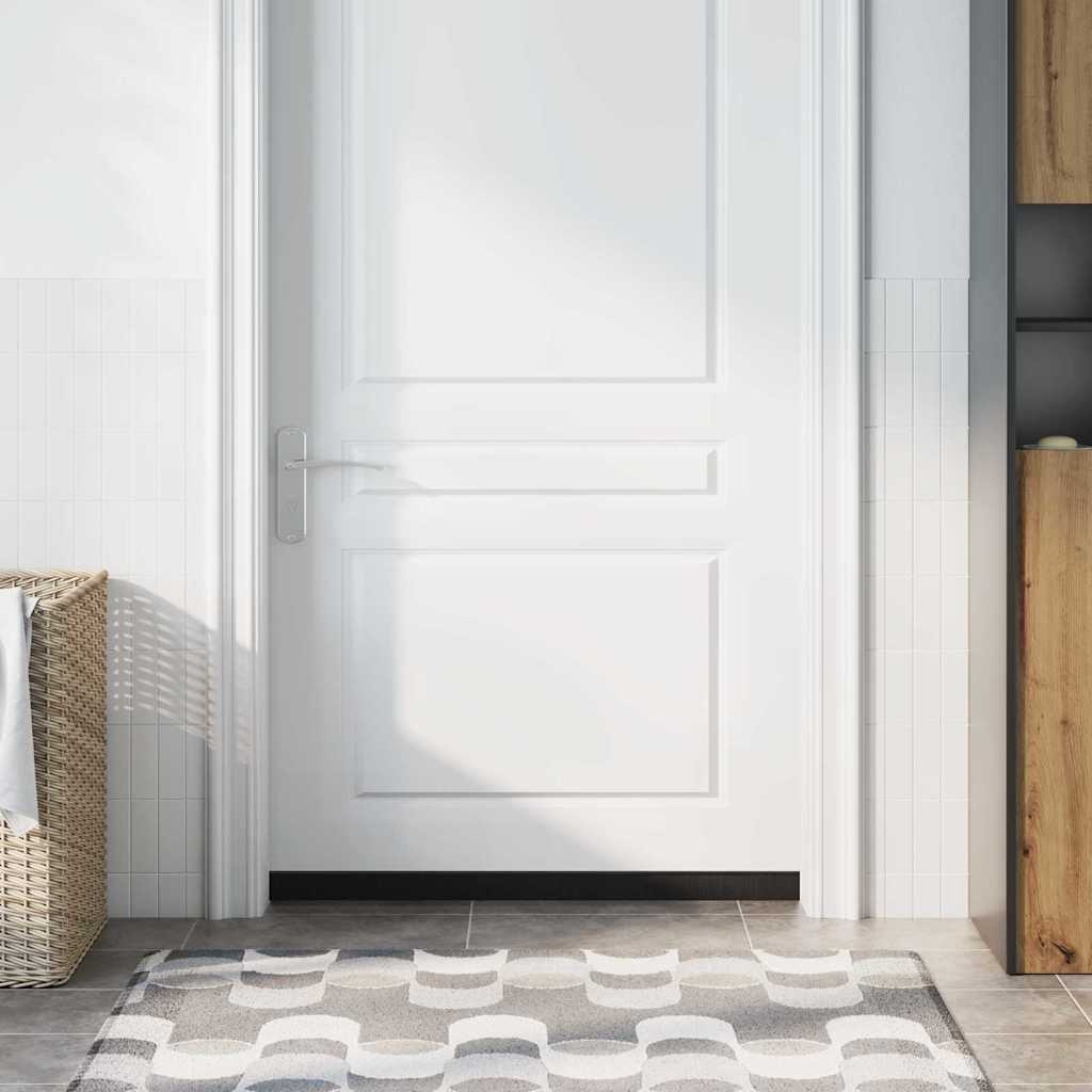 VidaXL Schroefbare Deurborstelafsluitingen 12 pcs Zwart 100 cm