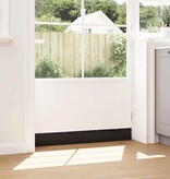 VidaXL Schroefbare Deurborstelafsluitingen 12 pcs Zwart 100 cm