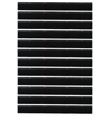 VidaXL Schroefbare Deurborstelafsluitingen 12 pcs Zwart 100 cm