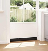 VidaXL Schroefbare Deurborstelafsluitingen 12 pcs Zwart 100 cm