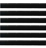 VidaXL Schroefbare Deurborstelafsluitingen 6 pcs Zwart 100 cm