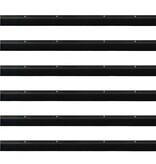 VidaXL Schroefbare Deurborstelafsluitingen 6 pcs Zwart 100 cm