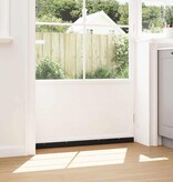 VidaXL Schroefbare Deurborstelafsluitingen 6 pcs Zwart 100 cm