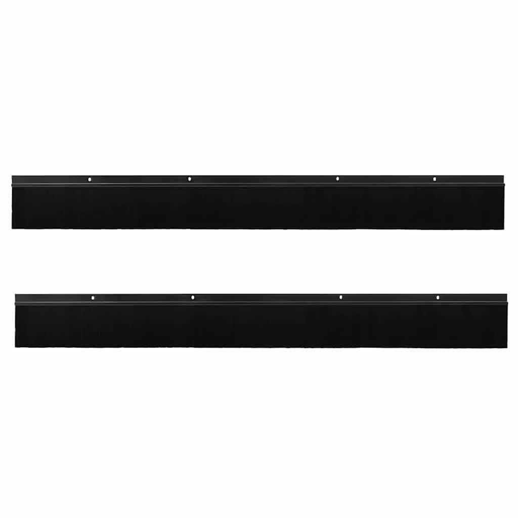 VidaXL Schroefbare Deurborstelafsluitingen 2 pcs Zwart 100 cm