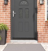 VidaXL Schroefbare Deurborstelafsluitingen 2 pcs Zwart 100 cm