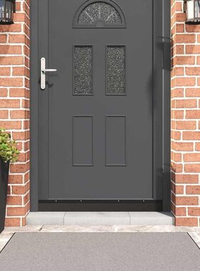 VidaXL Schroefbare Deurborstelafsluitingen 2 pcs Zwart 100 cm