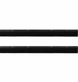 VidaXL Schroefbare Deurborstelafsluitingen 2 pcs Zwart 100 cm