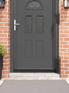 VidaXL Schroefbare Deurborstelafsluitingen 2 pcs Zwart 100 cm