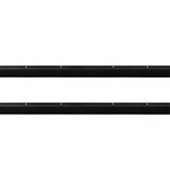 VidaXL Schroefbare Deurborstelafsluitingen 2 pcs Zwart 100 cm