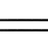 VidaXL Schroefbare Deurborstelafsluitingen 2 pcs Zwart 100 cm