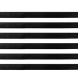 VidaXL Zelfklevende Deurborstels 12 pcs Zwart 100 cm