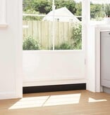 VidaXL Zelfklevende Deurborstels 6 pcs Zwart 100 cm Aluminium Legering