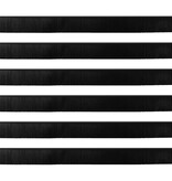 VidaXL Zelfklevende Deurborstels 6 pcs Zwart 100 cm Aluminium Legering