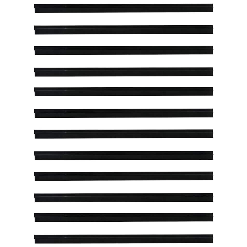 VidaXL Zelfklevende Deurborstels 12 pcs Zwart 100 cm