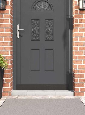 VidaXL Zelfklevende Deurborstels 6 pcs Zwart 100 cm Aluminium Legering