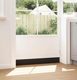 VidaXL Zelfklevende Deurborstels 6 pcs Zwart 100 cm Aluminium Legering