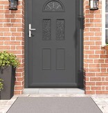 VidaXL Zelfklevende Deurborstels 6 pcs Zwart 100 cm Aluminium Legering