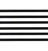 VidaXL Zelfklevende Deurborstels 6 pcs Zwart 100 cm Aluminium Legering