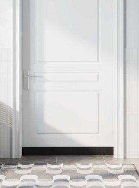 VidaXL Schroefbare Deurborstelafsluitingen 2 pcs Wit 100 cm